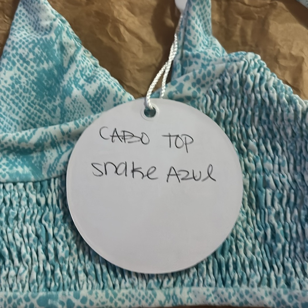 Tori Praver top- Cabo Top snake Azul - Picture 7 of 7